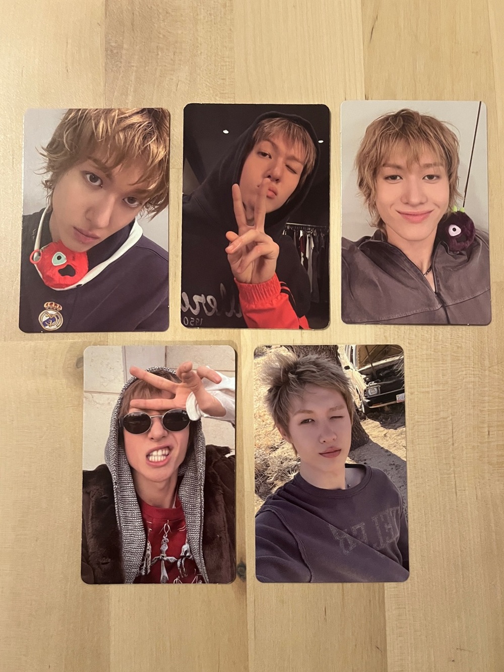 Set of 5 OFFICIAL Martin of Cortis photocards (set #1) RedRed